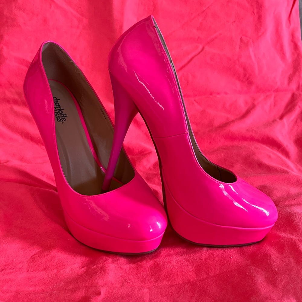 Hot pink heels